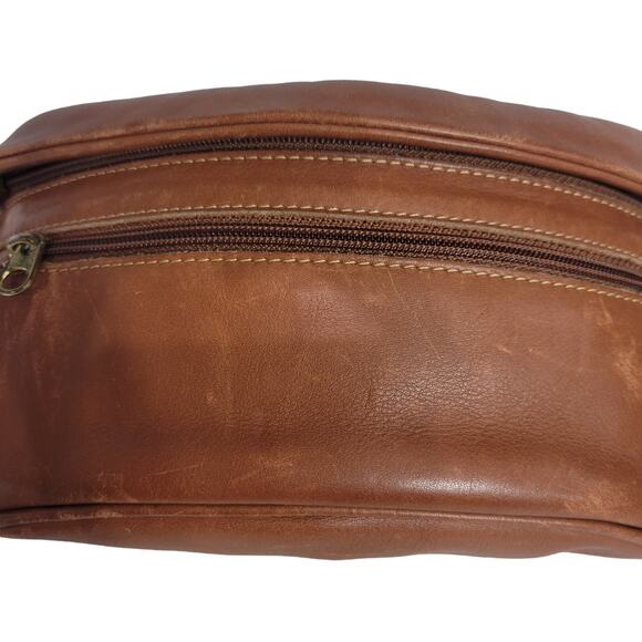 Vintage Coach Fanny Pack Brown Leather Waist Pouch Bum Belt Bag Adjustable Small - Picture 16 of 16